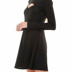 Lily Rose Classic Black Long Sleeve Dress